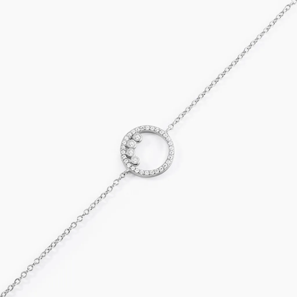 Histoire d'Or Bracelet Argent Ursine Oxydes De Zirconium New