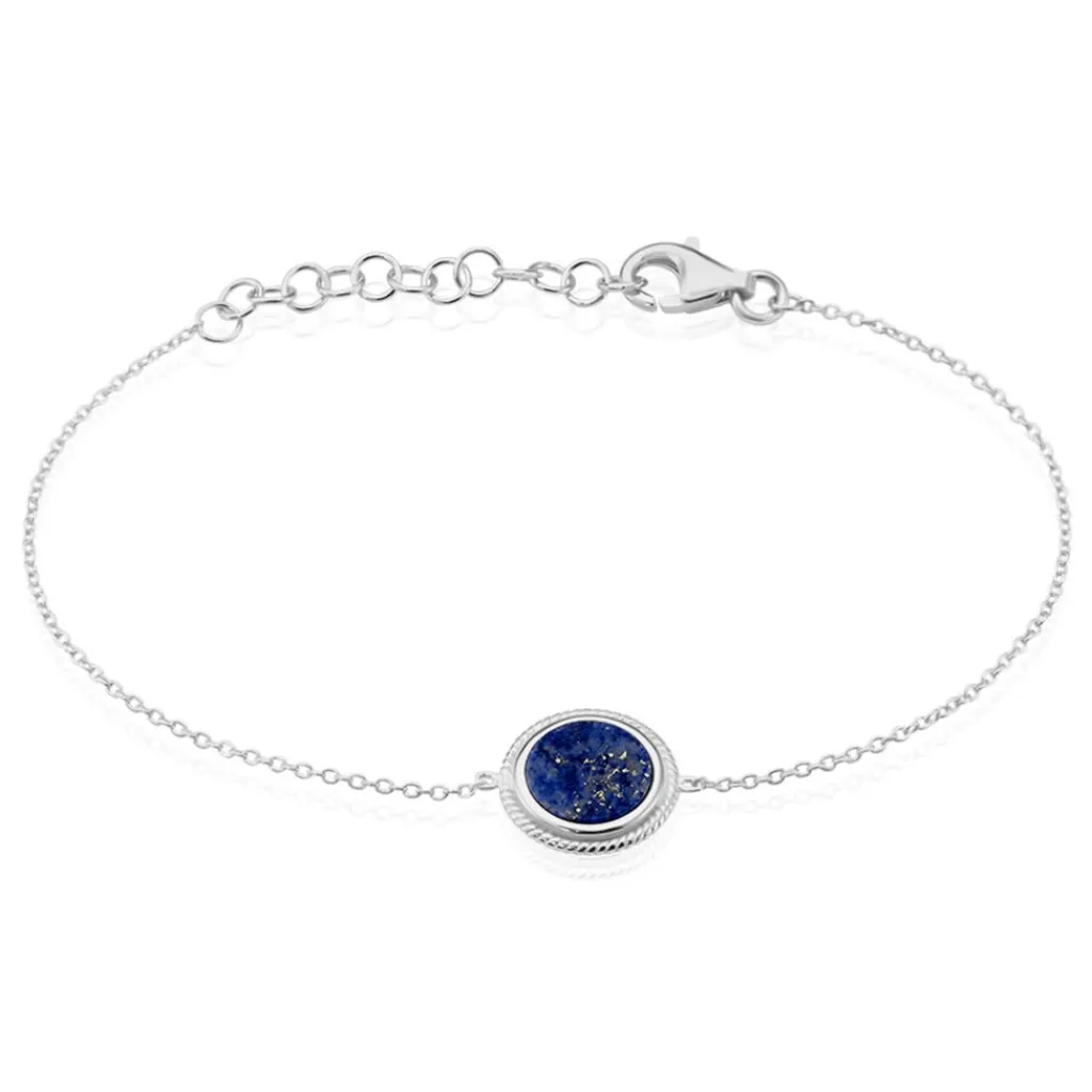 Histoire d'Or Bracelet Argent Zea Lapis Lazulis argent blanc lapis lazuli bleu Clearance