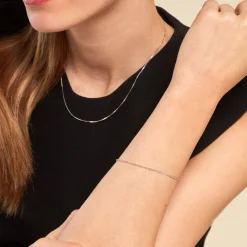 Histoire d'Or Bracelet Arletty Argent Blanc New