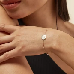 Histoire d'Or Bracelet Artea Plaqué Or Jaune Oxyde De Zirconium Hot