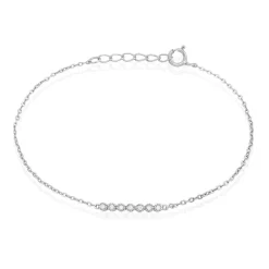 Histoire d'Or Bracelet Aryles De Zirconium argent blanc oxyde New