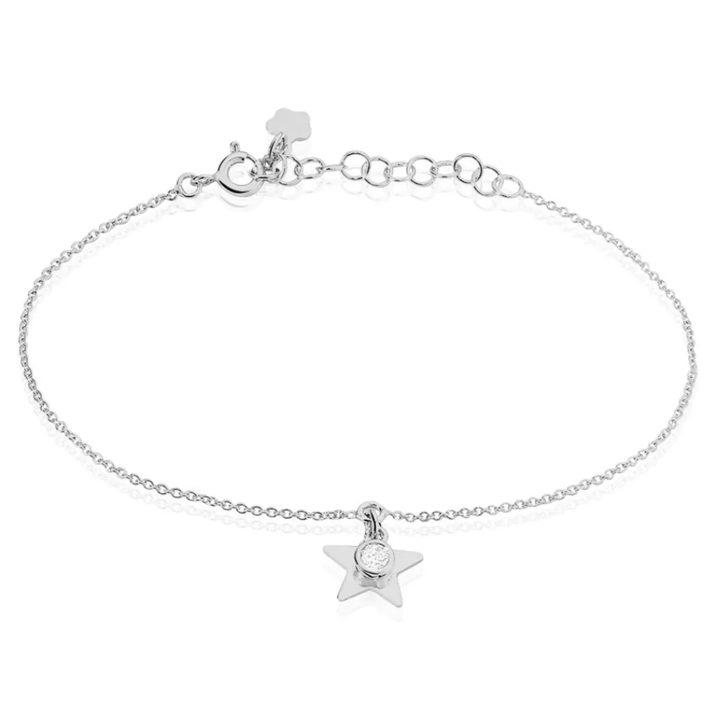 Histoire d'Or Bracelet Astre Argent Blanc Oxyde De Zirconium Sale