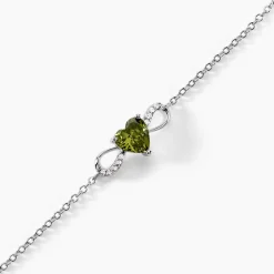 Histoire d'Or Bracelet Atieno Argent Blanc Oxyde De Zirconium argent blanc oxyde vert