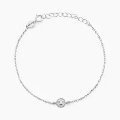 Histoire d'Or Bracelet Auxana De Zirconium argent blanc oxyde New