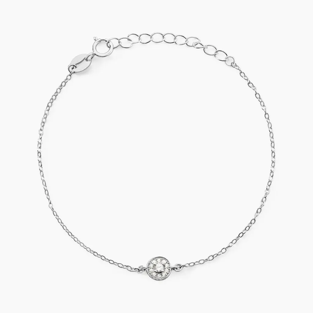 Histoire d'Or Bracelet Auxana De Zirconium argent blanc oxyde New