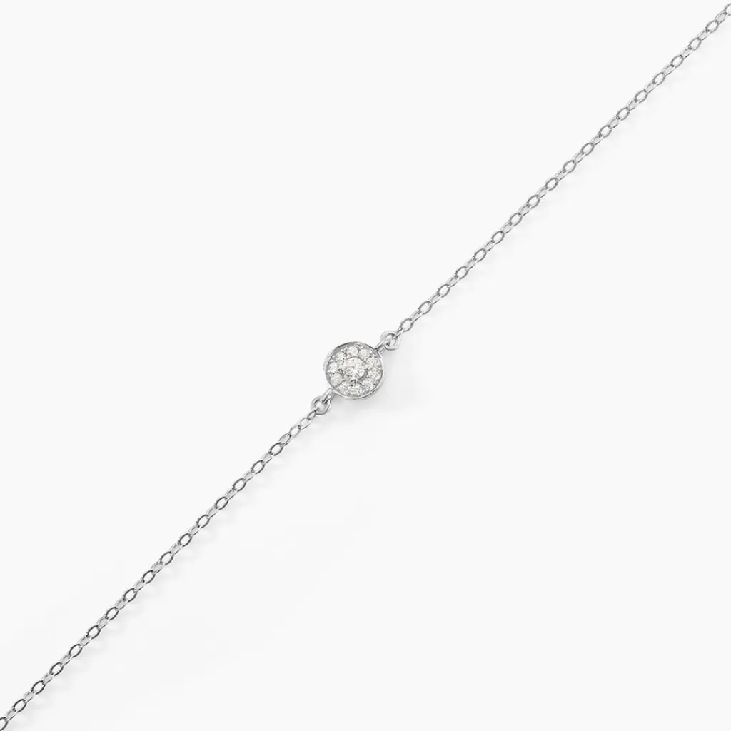 Histoire d'Or Bracelet Auxana De Zirconium argent blanc oxyde New