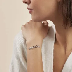 Histoire d'Or Bracelet Auxanne Argent Blanc