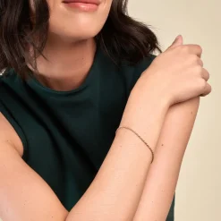 Histoire d'Or Bracelet Azelys Maille Corde Plaqué Or Jaune Outlet