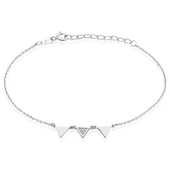 Histoire d'Or Bracelet Bartoumieu Argent Blanc Oxyde De Zirconium Clearance