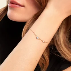 Histoire d'Or Bracelet Beauté Bleutée Or Jaune Topaze Oxyde De Zirconium Outlet