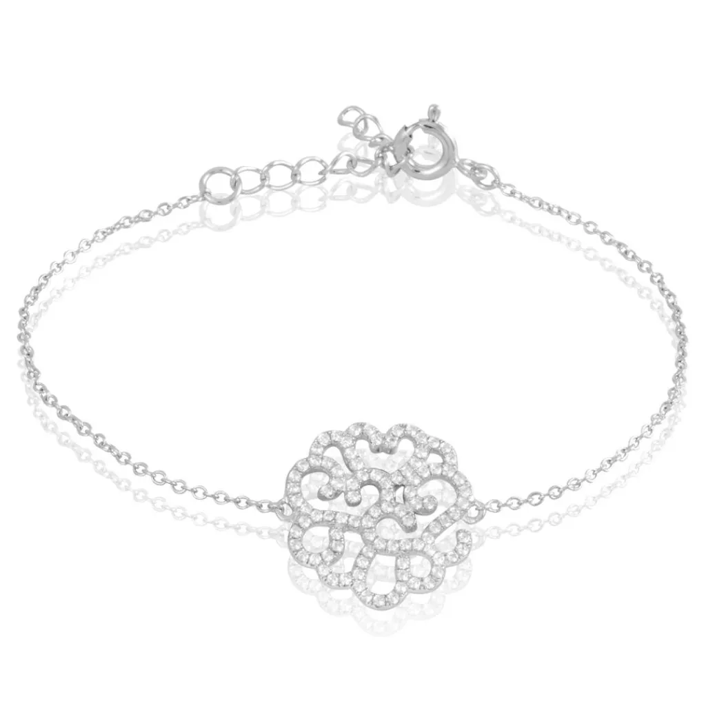 Histoire d'Or Bracelet Belambra Argent Blanc Oxyde De Zirconium