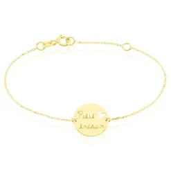 Histoire d'Or Bracelet Benedicte Message Or Jaune Discount
