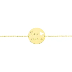 Histoire d'Or Bracelet Benedicte Message Or Jaune Discount