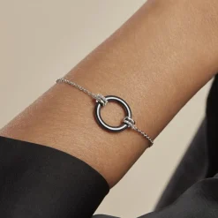 Histoire d'Or Bracelet Bertillianne Argent Blanc Céramique Et Oxyde De Zirconium Best