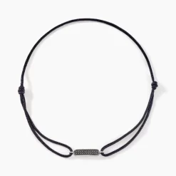 Histoire d'Or Bracelet Black Diamond Or Blanc Diamant Noirs