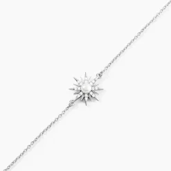 Histoire d'Or Bracelet Blanca Argent Blanc Perle De Culture