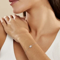 Histoire d'Or Bracelet Blanca Argent Blanc Perle De Culture