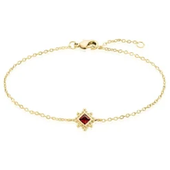 Histoire d'Or Bracelet Bobbie Plaqué Or Jaune Oxyde De Zirconium Discount