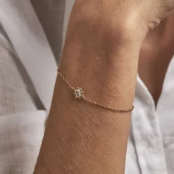 Histoire d'Or Bracelet Bobbie Plaqué Or Jaune Oxyde De Zirconium Best