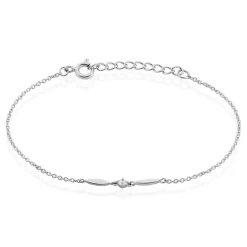 Histoire d'Or Bracelet Bormana Argent Blanc Oxyde De Zirconium Discount