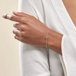 Histoire d'Or Bracelet Brody Plaqué Or Jaune Oxydes De Zirconium