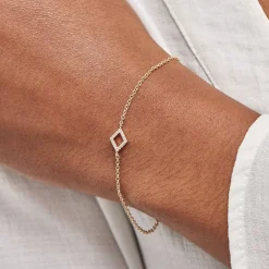 Histoire d'Or Bracelet Brody Plaqué Or Jaune Oxydes De Zirconium