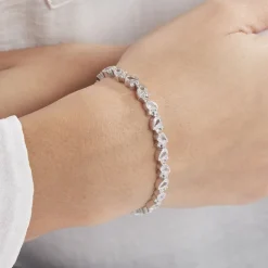 Histoire d'Or Bracelet Brogan Argent Blanc Oxyde De Zirconium