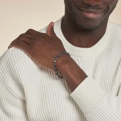 Histoire d'Or Bracelet Cadia Antique Acier Noir