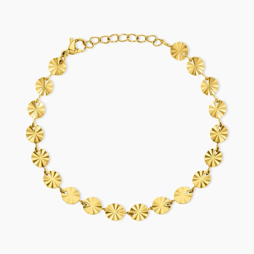 Histoire d'Or Bracelet Calliandra Acier Jaune Sale