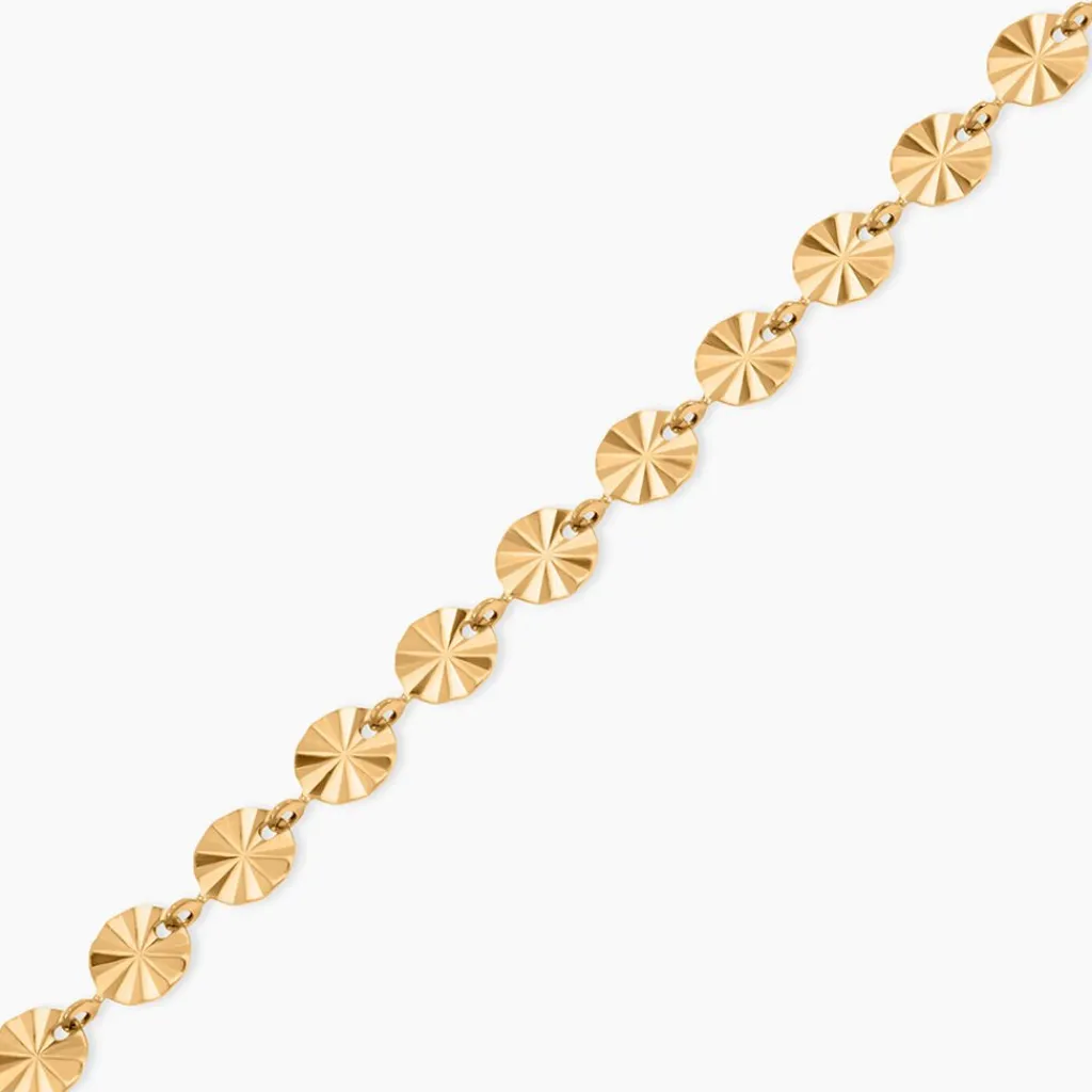 Histoire d'Or Bracelet Calliandra Acier Jaune Sale