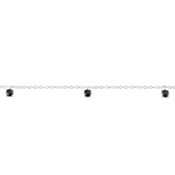 Histoire d'Or Bracelet Callias Argent Blanc Oxyde De Zirconium Noir Outlet