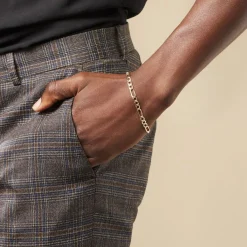 Histoire d'Or Bracelet Cameo Alternee 1/3 or jaune Outlet