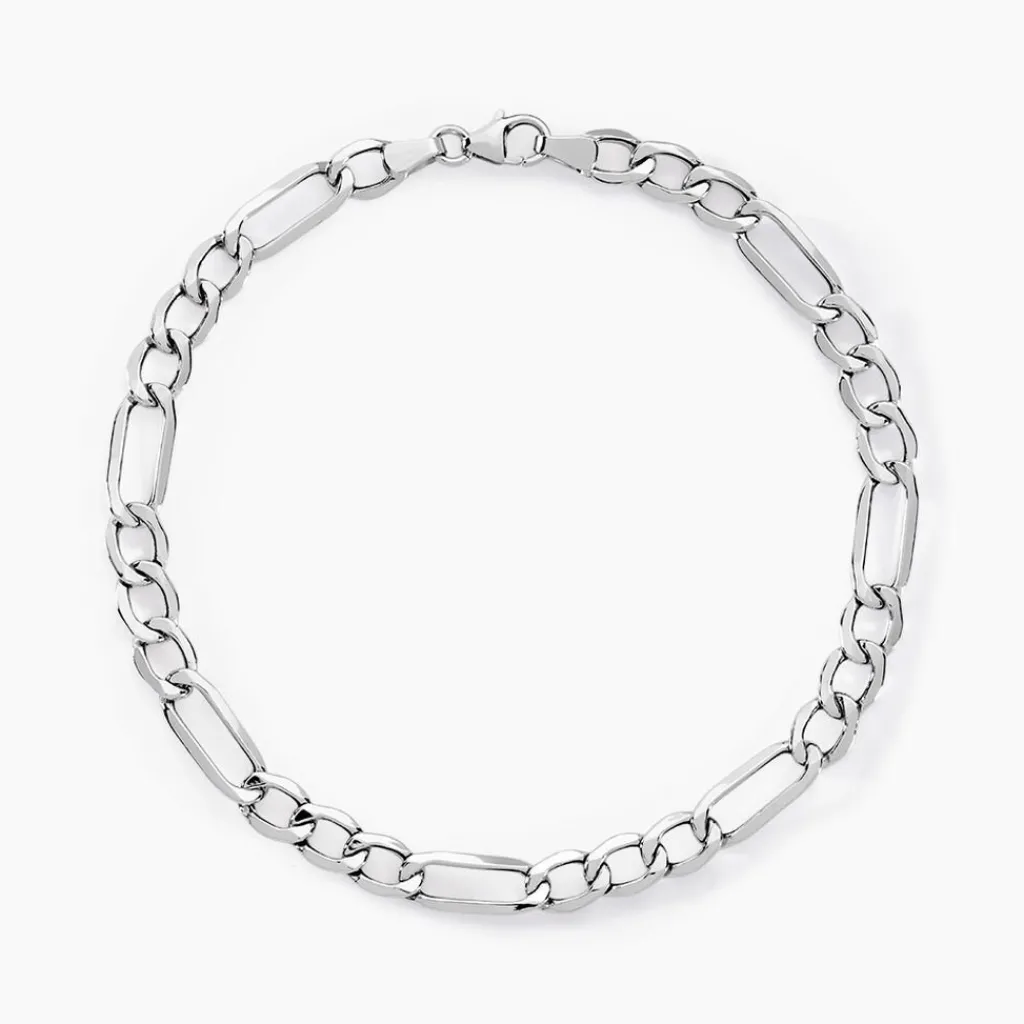 Histoire d'Or Bracelet Cameo Alternee 1/3 Or Blanc Hot