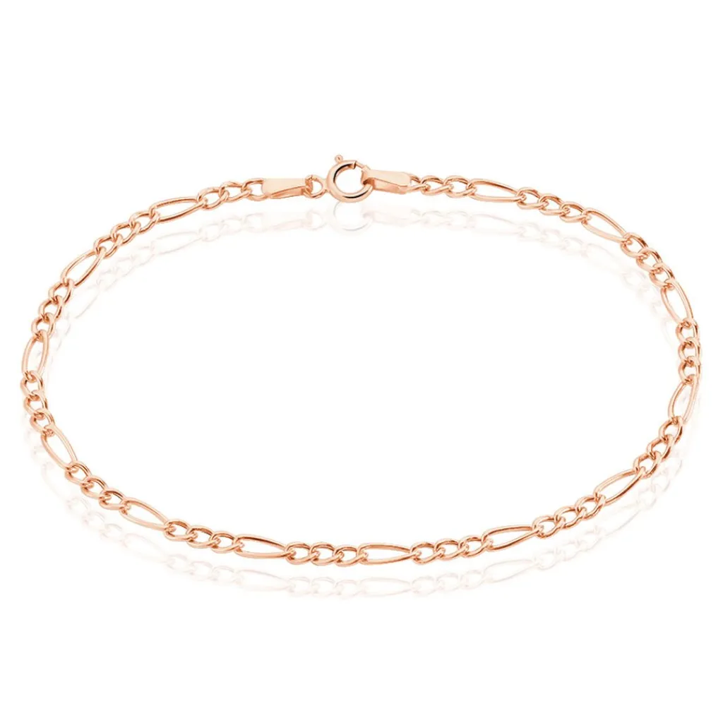 Histoire d'Or Bracelet Cameo Maille Alternee 1/3 or rose