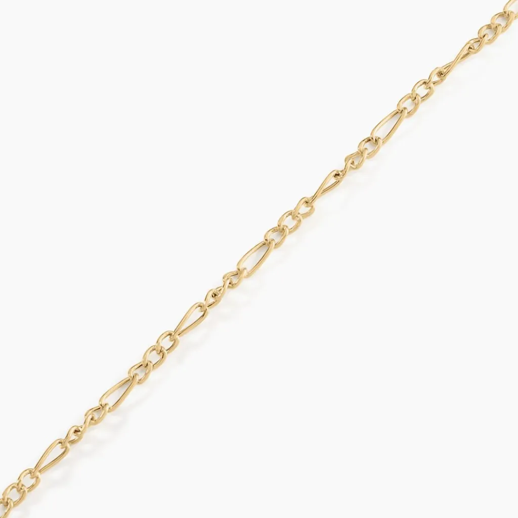 Histoire d'Or Bracelet Cameo Maille Alternee 1/3 or jaune Hot