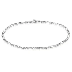 Histoire d'Or Bracelet Cameo Maille Alternee 1/3 or blanc Hot