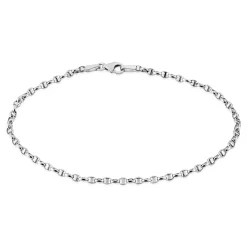 Histoire d'Or Bracelet Capucin Maille Marine Plate or blanc Sale