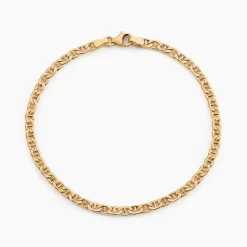 Histoire d'Or Bracelet Capucin Maille Marine Plate or jaune Hot