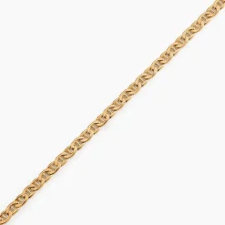 Histoire d'Or Bracelet Capucin Maille Marine Plate or jaune Hot