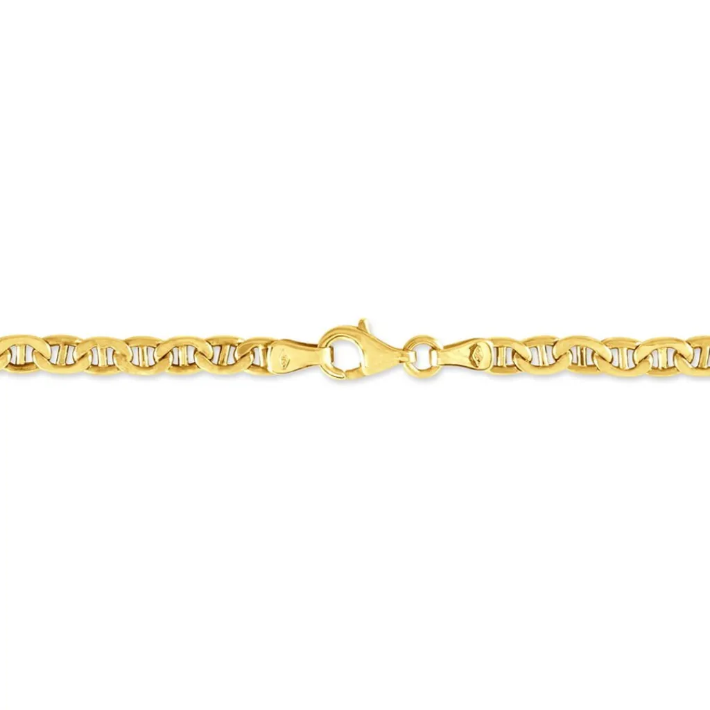 Histoire d'Or Bracelet Capucin Maille Marine Plate or jaune Hot
