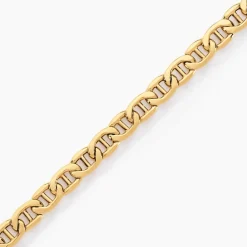 Histoire d'Or Bracelet Capucin Maille Marine Plate or jaune Outlet