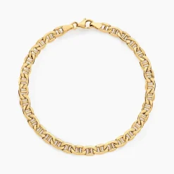 Histoire d'Or Bracelet Capucin Or Jaune Maille Marine Plate Clearance