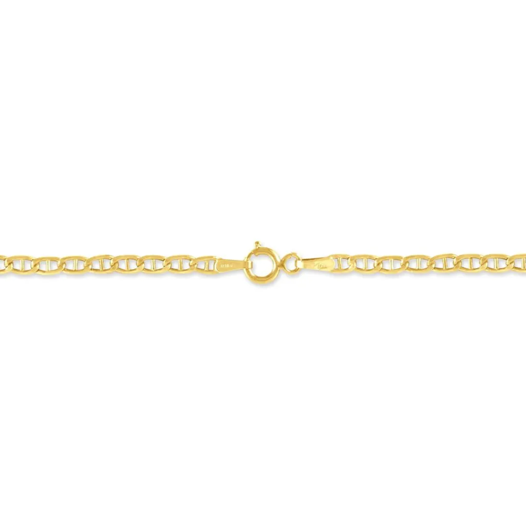 Histoire d'Or Bracelet Capucin Or Jaune Maille Marine Plate Sale