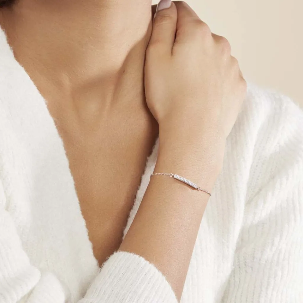 Histoire d'Or Bracelet Carlie Argent Blanc Oxyde De Zirconium Outlet