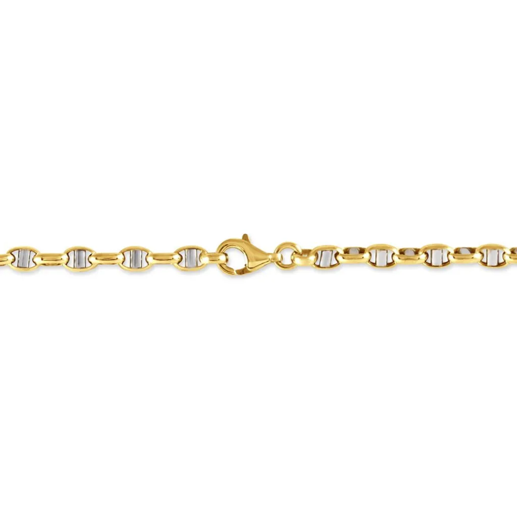 Histoire d'Or Bracelet Carlo Maille Marine Ronde or bicolore
