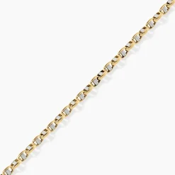 Histoire d'Or Bracelet Carlo Or Bicolore Maille Marine Ronde Clearance