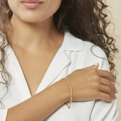 Histoire d'Or Bracelet Carlo Or Bicolore Maille Marine Ronde Clearance