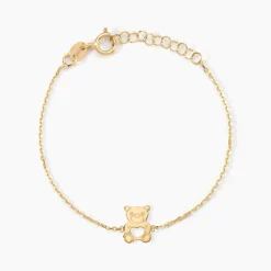 Histoire d'Or Bracelet Carmin Ourson Or Jaune New