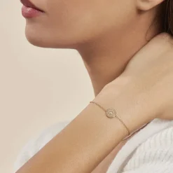 Histoire d'Or Bracelet Carmina Plaqué Or Jaune Oxyde De Zirconium Outlet