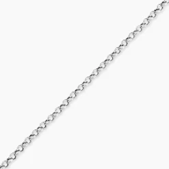 Histoire d'Or Bracelet Carola Maille Jaseron Argent Blanc